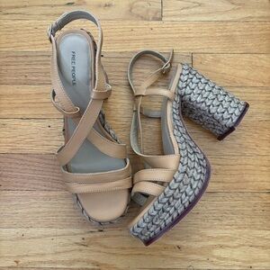 Free People Platform Sandals Size 10